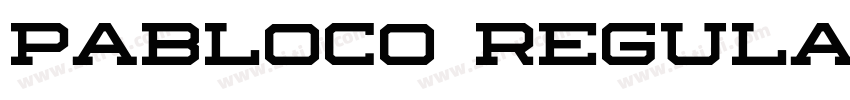 Pabloco Regular字体转换
